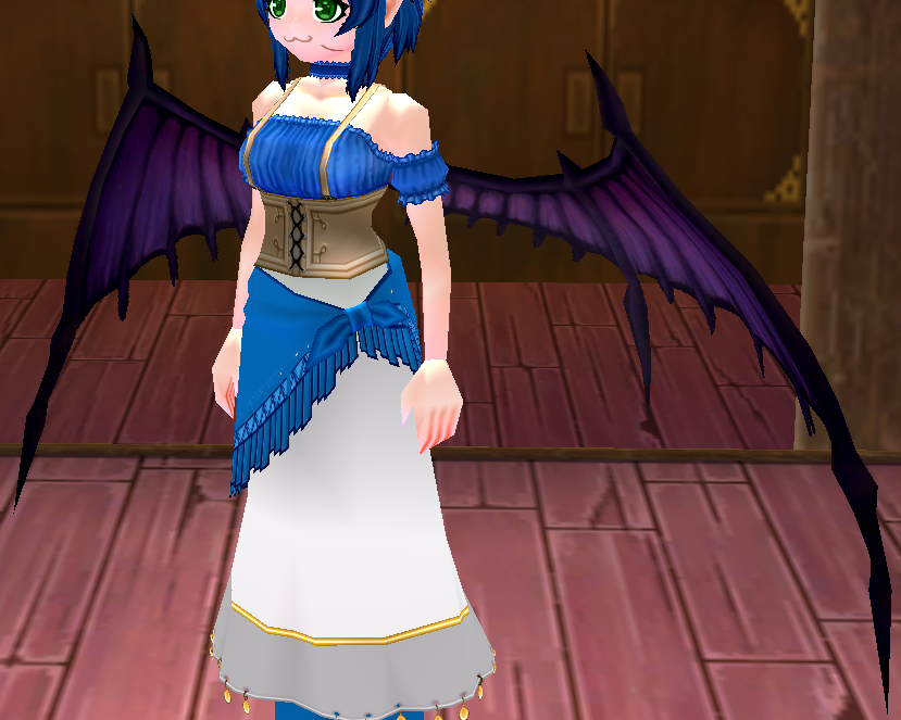 Equipped Succubus Queen Wings viewed from an angle