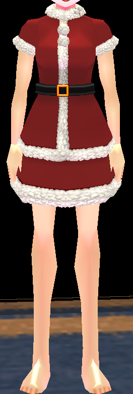Equipped Santa Suit (F) viewed from the front