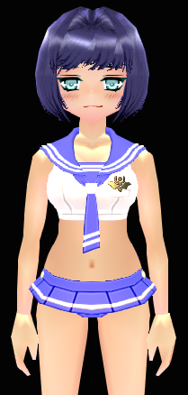 Equipped Sailor Bikini viewed from the front