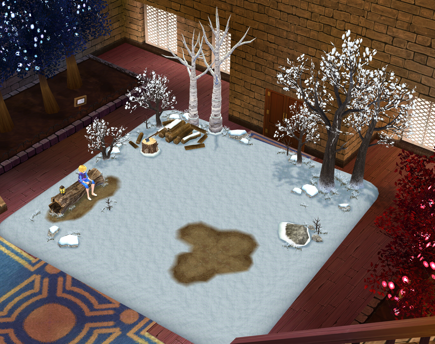 Seated preview of Winter Forest Campsite