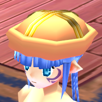 Equipped Patron Hat viewed from an angle