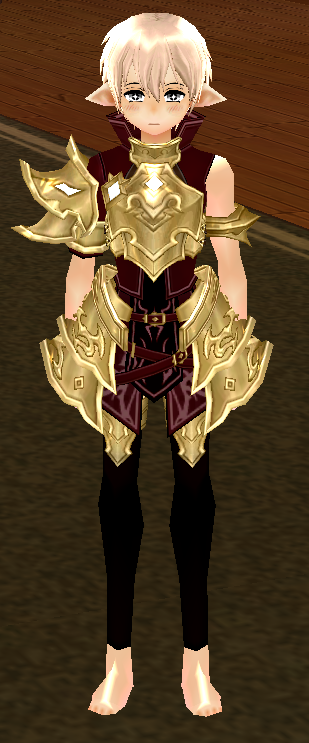 Equipped Abyss Dragon Armor (M) viewed from the front