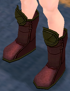 Equipped Tara Infantry Boots (Giant M) viewed from an angle