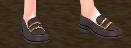Equipped Troupe Member Shoes (F) viewed from an angle