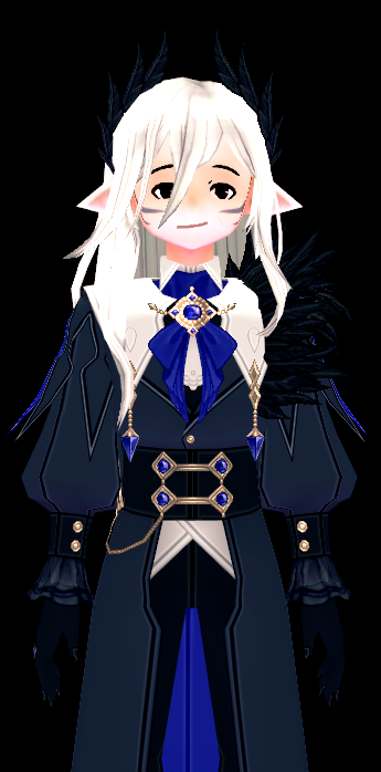 Crow Feather Wig and Headband (M) preview.png
