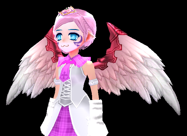 Pink Tiny Holy Guardian Wings Equipped Angled.png