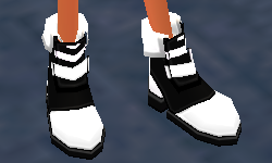 Equipped Detective Shoes (F) viewed from an angle