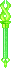 Inventory icon of Crystal Lightning Wand (Green)