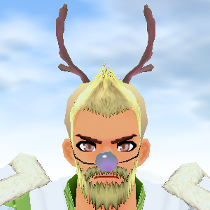 Giant Reindeer Antler Hairband Equipped Front.png