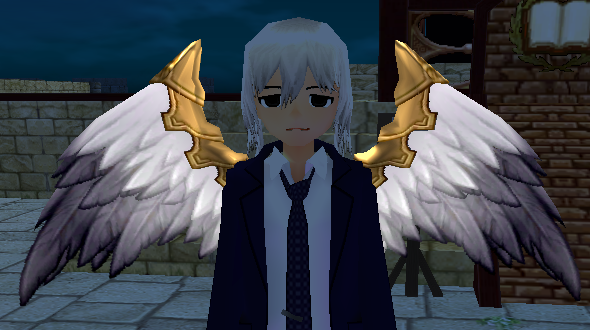 Tiny Fallen Angel Wings Equipped Front Night.png