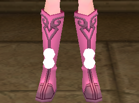 Equipped Snowflake Boots viewed from the front
