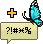 Inventory icon of Butterfly Speech Bubble Sticker (Blue)