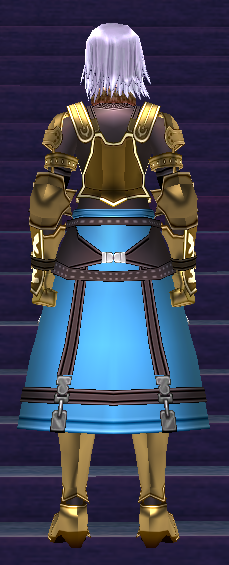 Equipped GiantFemale Royal Knight Set viewed from the back