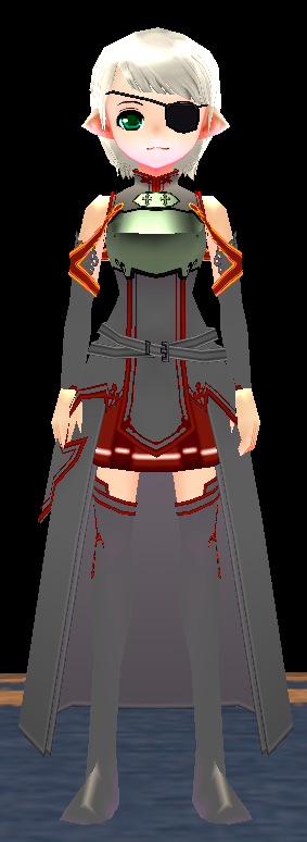 Equipped Asuna SAO Outfit viewed from the front