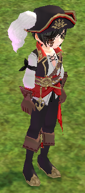 Equipped Male Dashing Pirate Set viewed from an angle