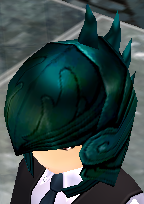 Equipped Truth Helm viewed from an angle