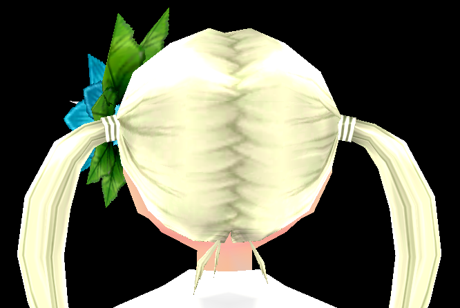 Equipped Hawaiian Hair Blossom viewed from the back