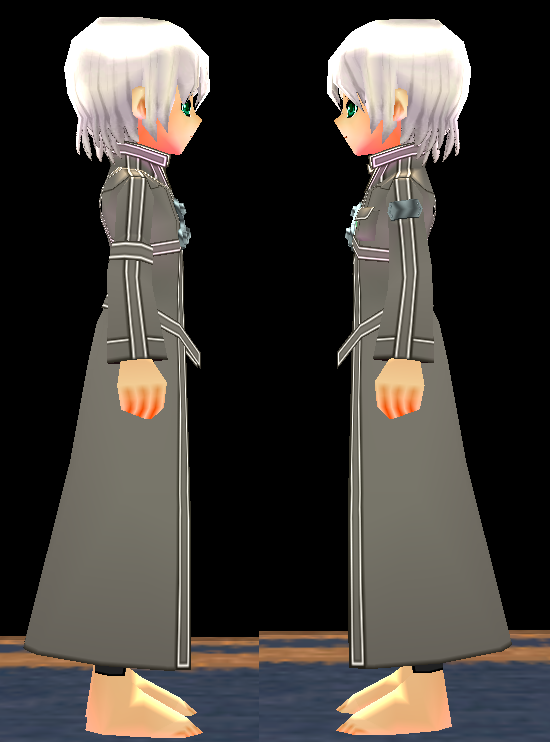 Equipped Kirito SAO Outfit viewed from the side