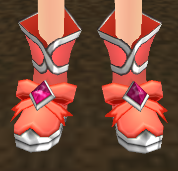 Equipped Reaper's Shoes (F) viewed from the front