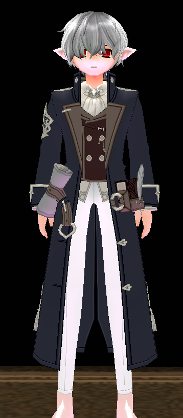 Equipped Scholar Long Outfit (M) viewed from the front