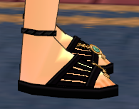 Equipped Water Spirit Sandals viewed from the side
