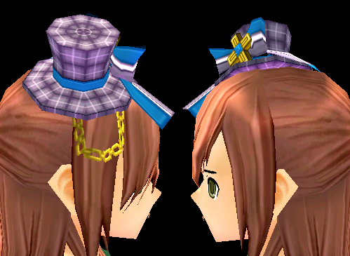 Equipped Idol Plaid Hat (M) viewed from the side