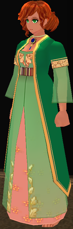 Equipped Portia Costume (Female Giants) viewed from an angle