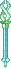 Inventory icon of Crystal Lightning Wand (Blue)