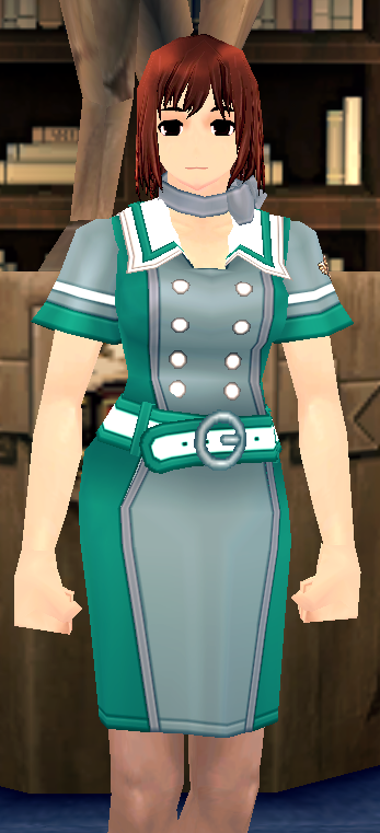 Equipped Giant Flight Attendant Outfit viewed from the front