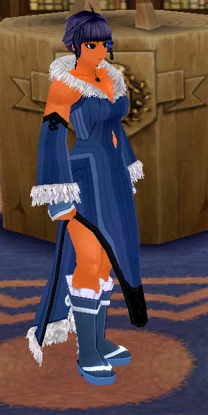 Equipped Fur-trimmed Dress viewed from an angle