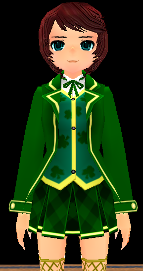 Equipped St. Patrick's Day Costume (Female) viewed from the front