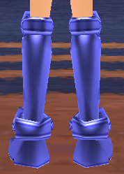 Equipped Male Valencia's Cross Line Plate Boots (Blue) viewed from the back