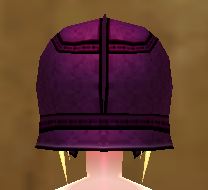 Equipped Tara Infantry Helmet (F) viewed from the back with the visor down