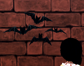 Equipped Shadow Bat Flying Puppet viewed from the back