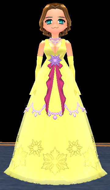 Enchanted Bride's Wedding Dress Equipped Front.png