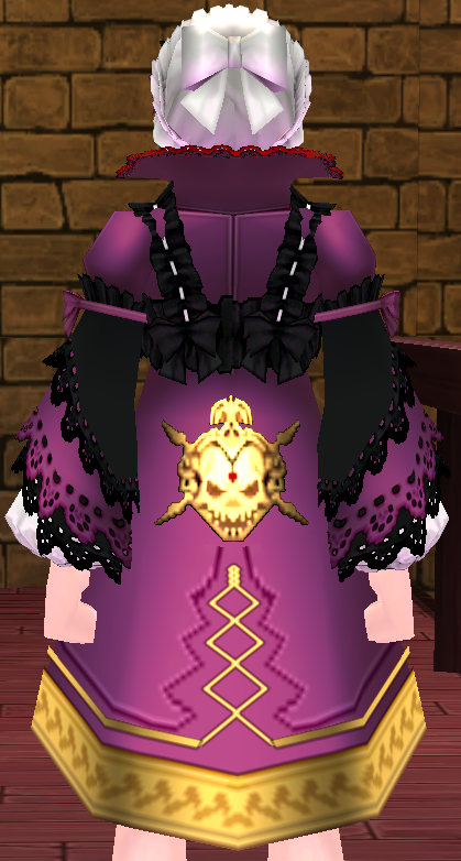 Equipped Giant Halloween Vampire Dress (Default) viewed from the back