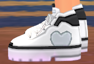 Equipped Prep Heart Shoes (F) viewed from the side