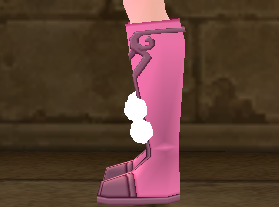 Equipped Snowflake Boots viewed from the side