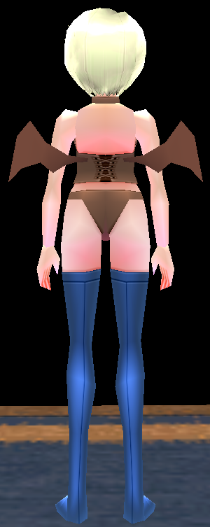 Equipped Succubus Bodywear viewed from the back
