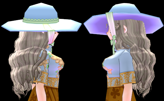 Equipped Ailionoa Haute Hat and Beauty Mark (F) viewed from the side