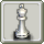 Homestead Chess Piece - White King and Black Square