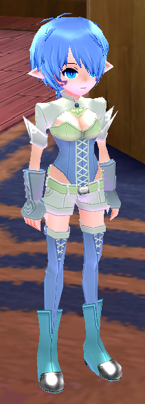 Equipped Female Ranger Set viewed from an angle