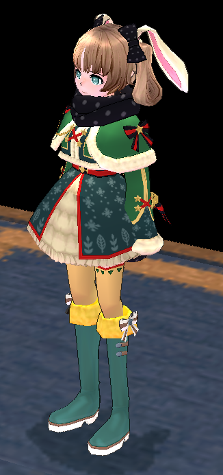 Equipped Female Winter Fairy Set viewed from an angle