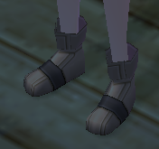 Equipped Haku's Shoes viewed from an angle