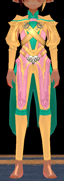 Equipped Mystic Crystal Outfit (M) viewed from the front