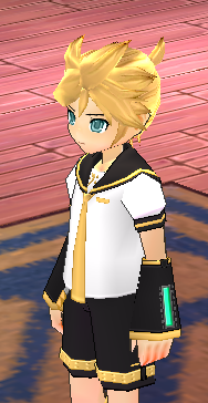 Equipped Kagamine Len Outfit viewed from an angle