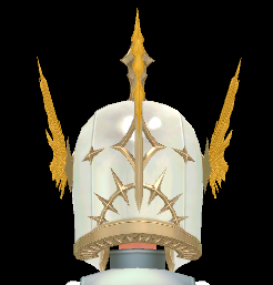 Equipped Hyperion Eclipse Helionic Helm viewed from the back