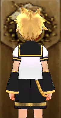 Equipped Kagamine Len Outfit viewed from the back