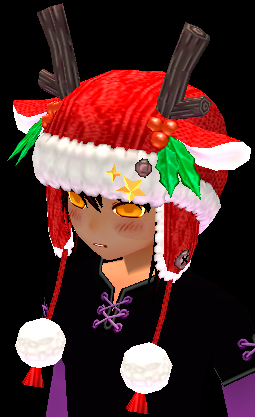 Equipped Rudolph Hat (Default) viewed from an angle