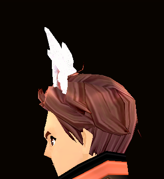 Equipped Wing-eared Rabbit Headband viewed from the side